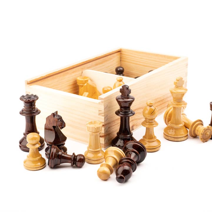 MORA CHESS – Großhandel Brettspiele – Staunton Europa Nr. 5 Schachfiguren – Mahagoni13