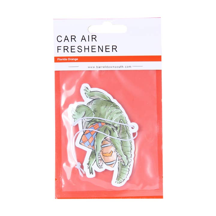 Profumatore d'Aria a Forma di Stato della Florida con Alligatore e Pallone da Football per la vendita all'ingrosso da parte di Barrel Down South