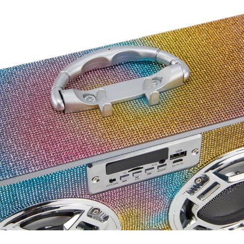 Trend Tech Brands - Wholesale Speakers - Swirl Bling Wireless Boombox with FM Radio3