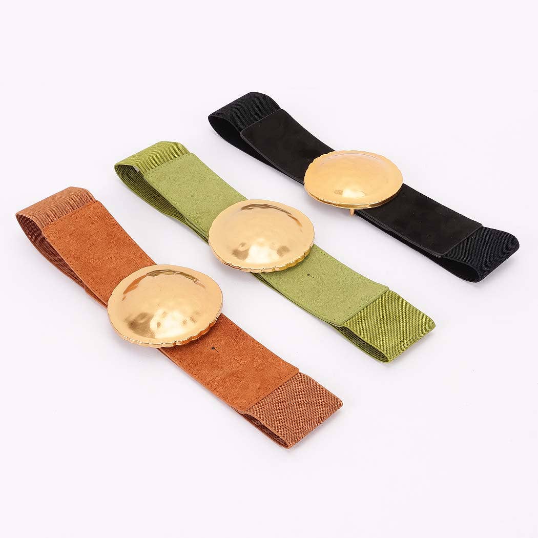 3AM BY H&D ACCESSORIES - Wholesale Belt - Women's - Metal Buckle Elastic Belt0