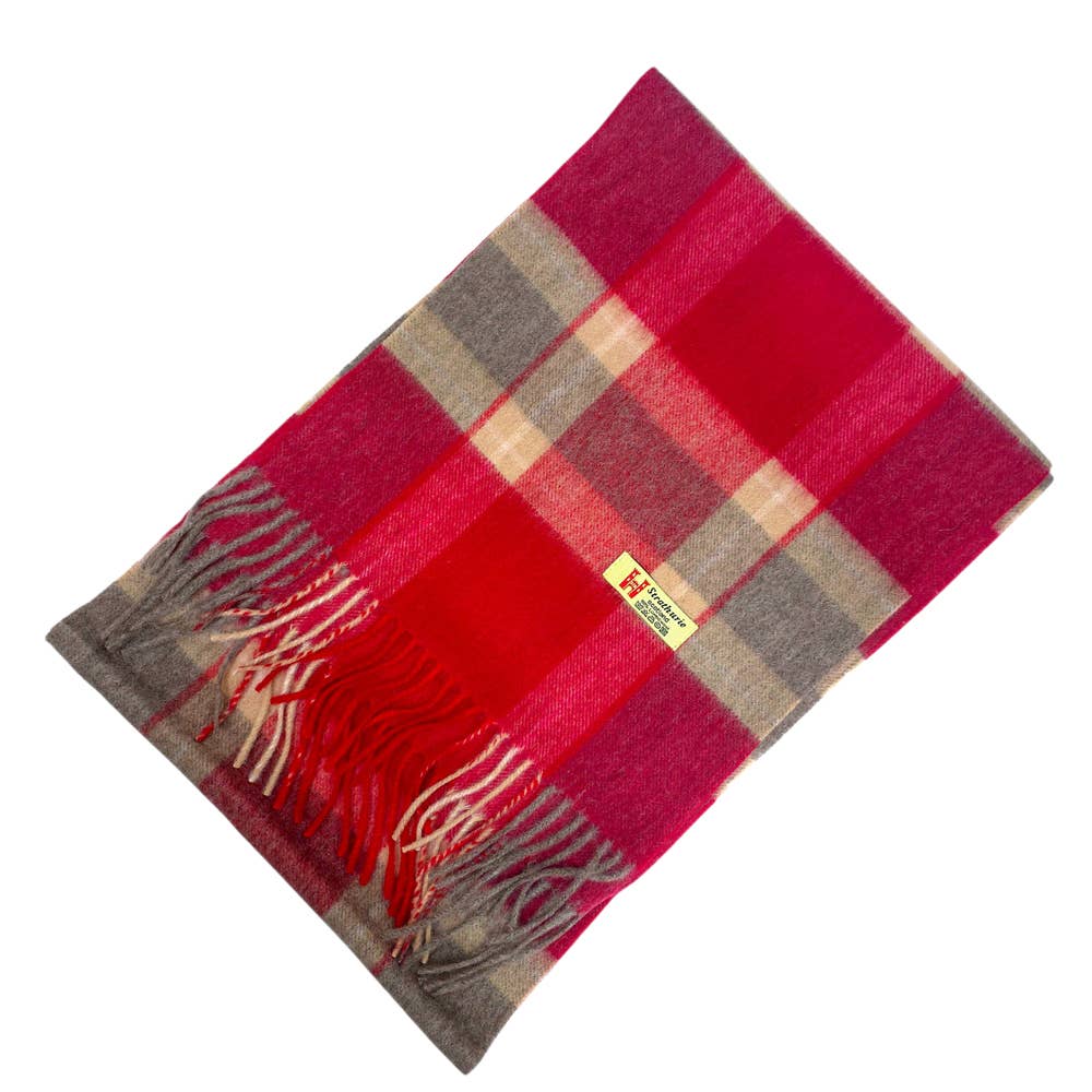 Strathurie - Wholesale Scarf - Unisex - Strathurie Lambswool Ladies Gents Plaid Tartan Check Scarf0