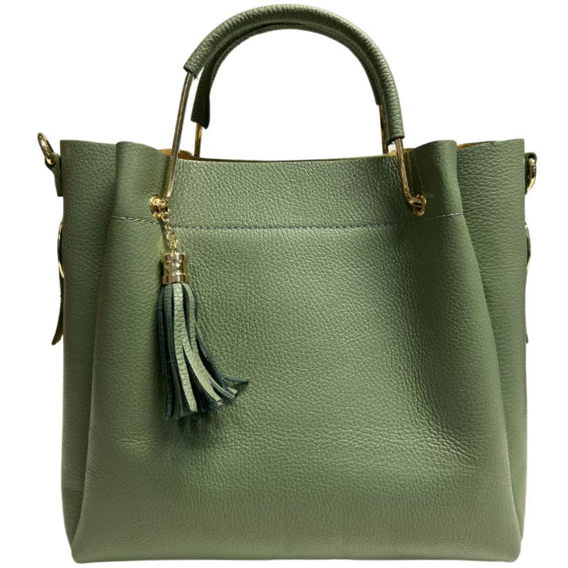 MODARNO – wholesale Top handle bag – women's – Modarno Women's Bucket Bag in Genuine Leather + Inner Bag mo28