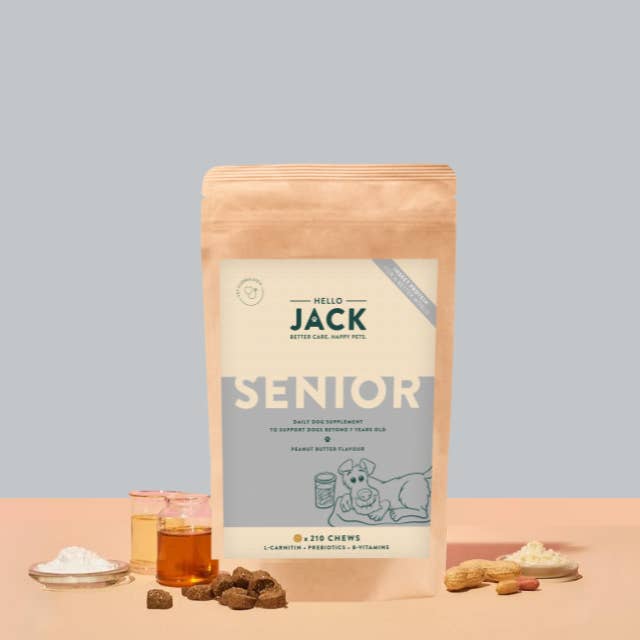 Hello Jack - Wholesale Pet Supplement - Dog - Senior - Vitality supplements for senior dogs