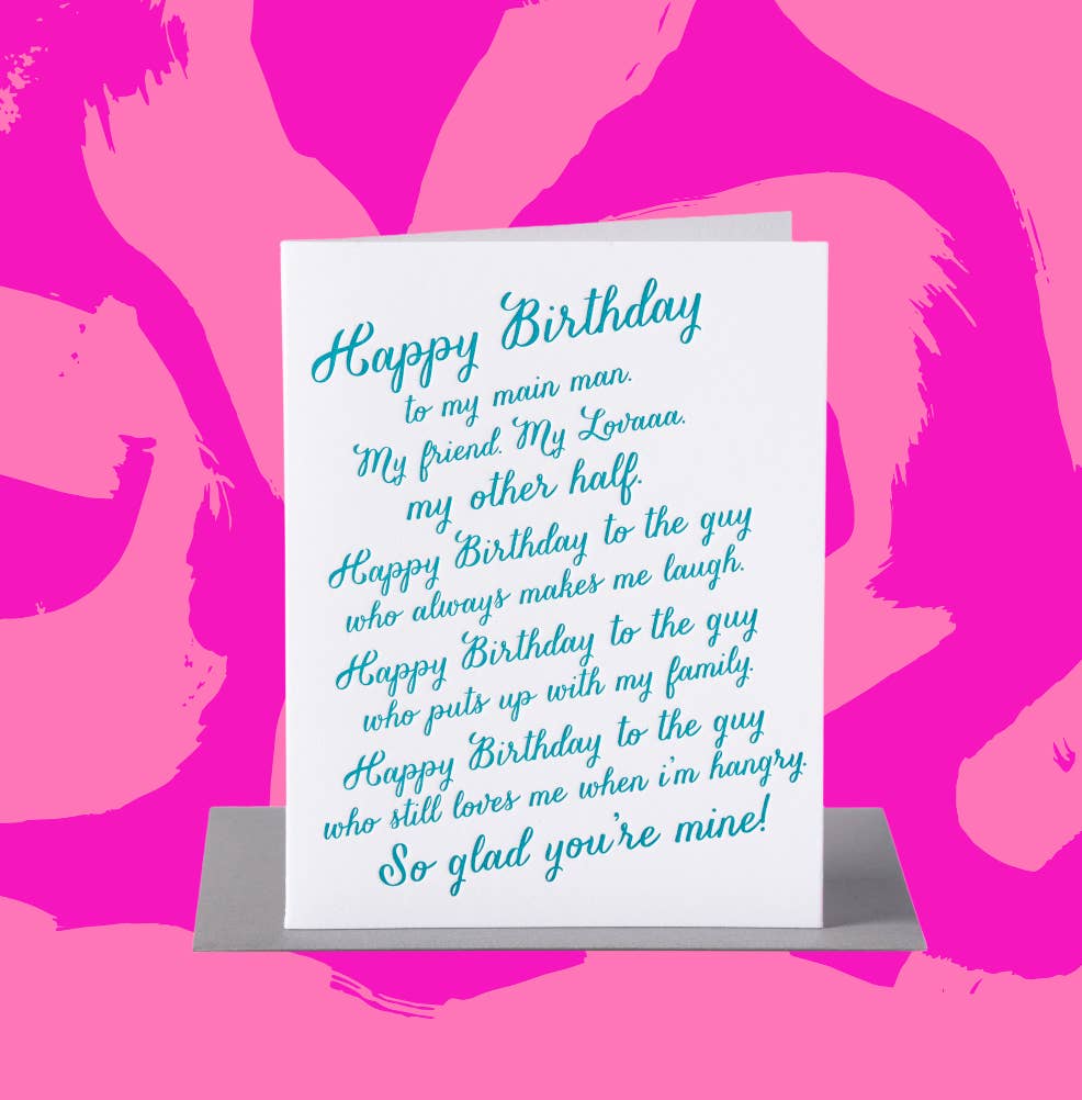 Paper Epiphanies - Vendita all'ingrosso Biglietti di auguri - Compleanno Lover Rant