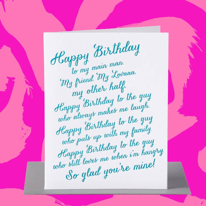 Paper Epiphanies - Vendita all'ingrosso Biglietti di auguri - Compleanno Lover Rant0