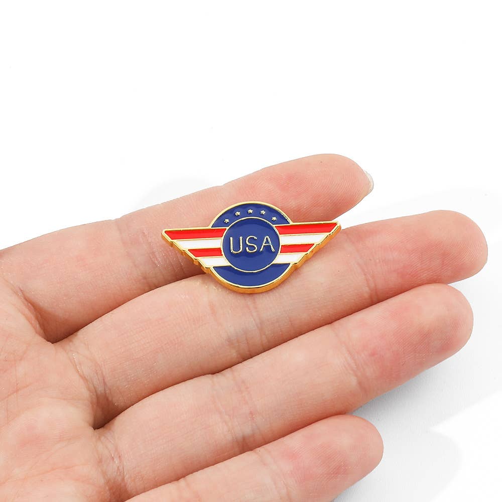 Tourtiwi - Wholesale Brooch - National Flag Theme Series Brooch Badge21