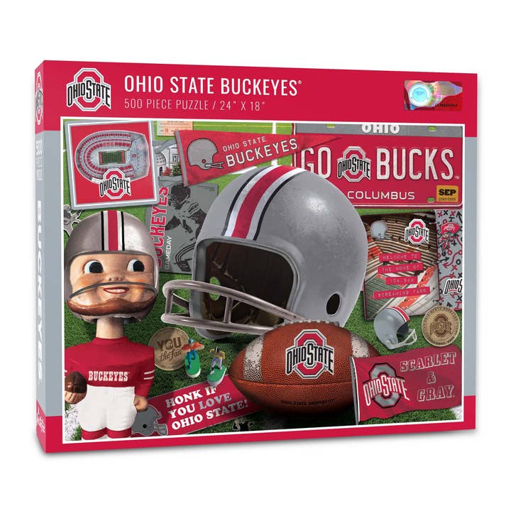 White Mountain Puzzles - Wholesale Puzzle - Adult - Ohio State Buckeyes (950141) - 500 Piece Jigsaw Puzzle