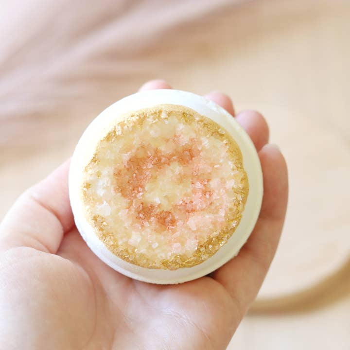 Sudsy Soap Works LLC - Wholesale Bath Bomb/Fizz - Carnelian Geode Bath Bomb, Crystal Bath Bomb3