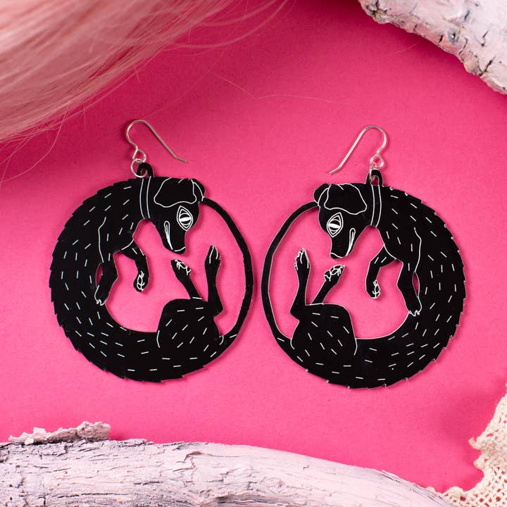 Darling Marcelle - Wholesale Dangle Earrings - Dog Earrings Large0