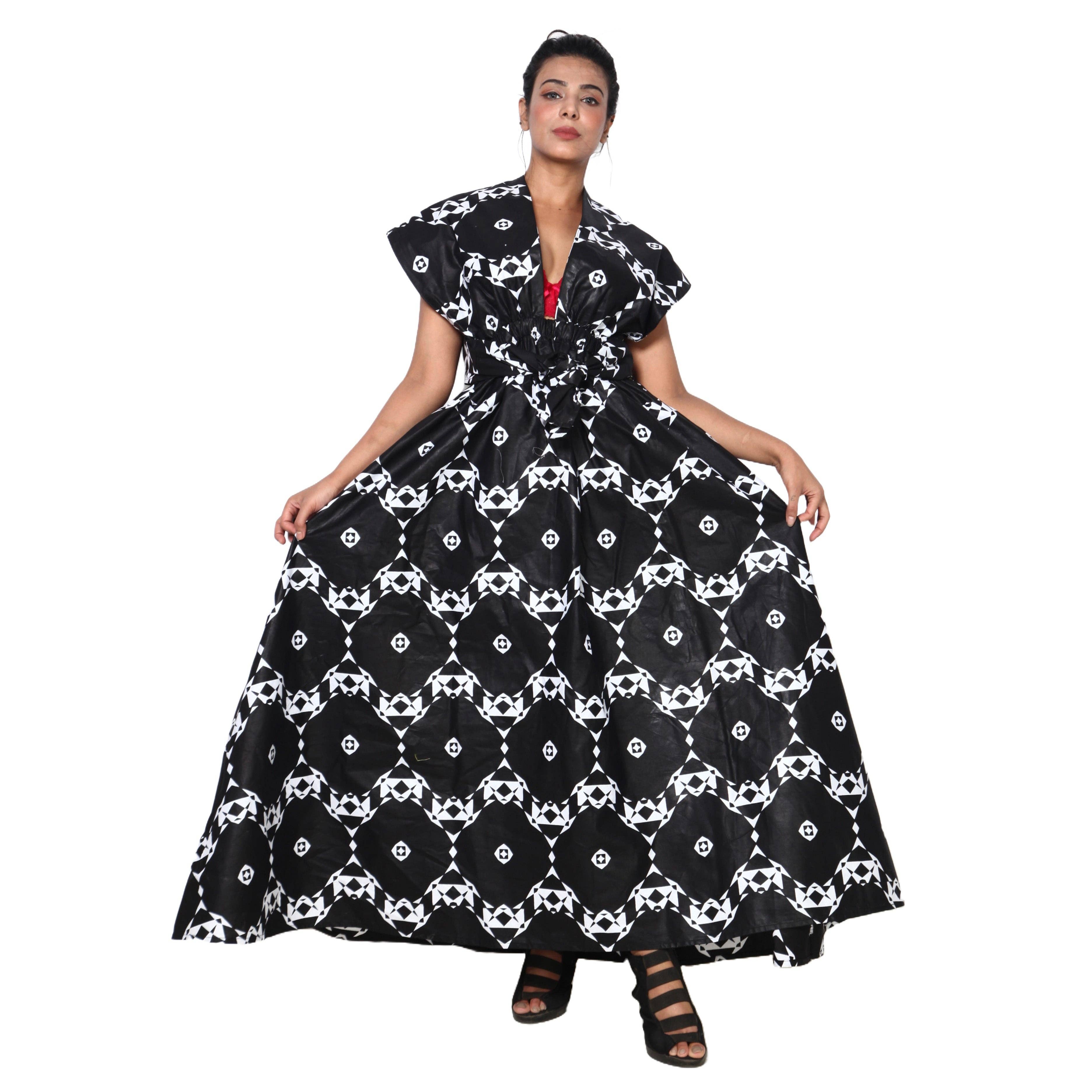 African Stars - Wholesale Dress - Women's - Women's Multi Way Style Maxi Dress -- FI-68L7