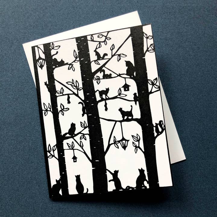 Squirrel Tacos Papercuts - Vendita all'ingrosso Biglietti di auguri generici - Biglietto d'auguri - Love Cats2