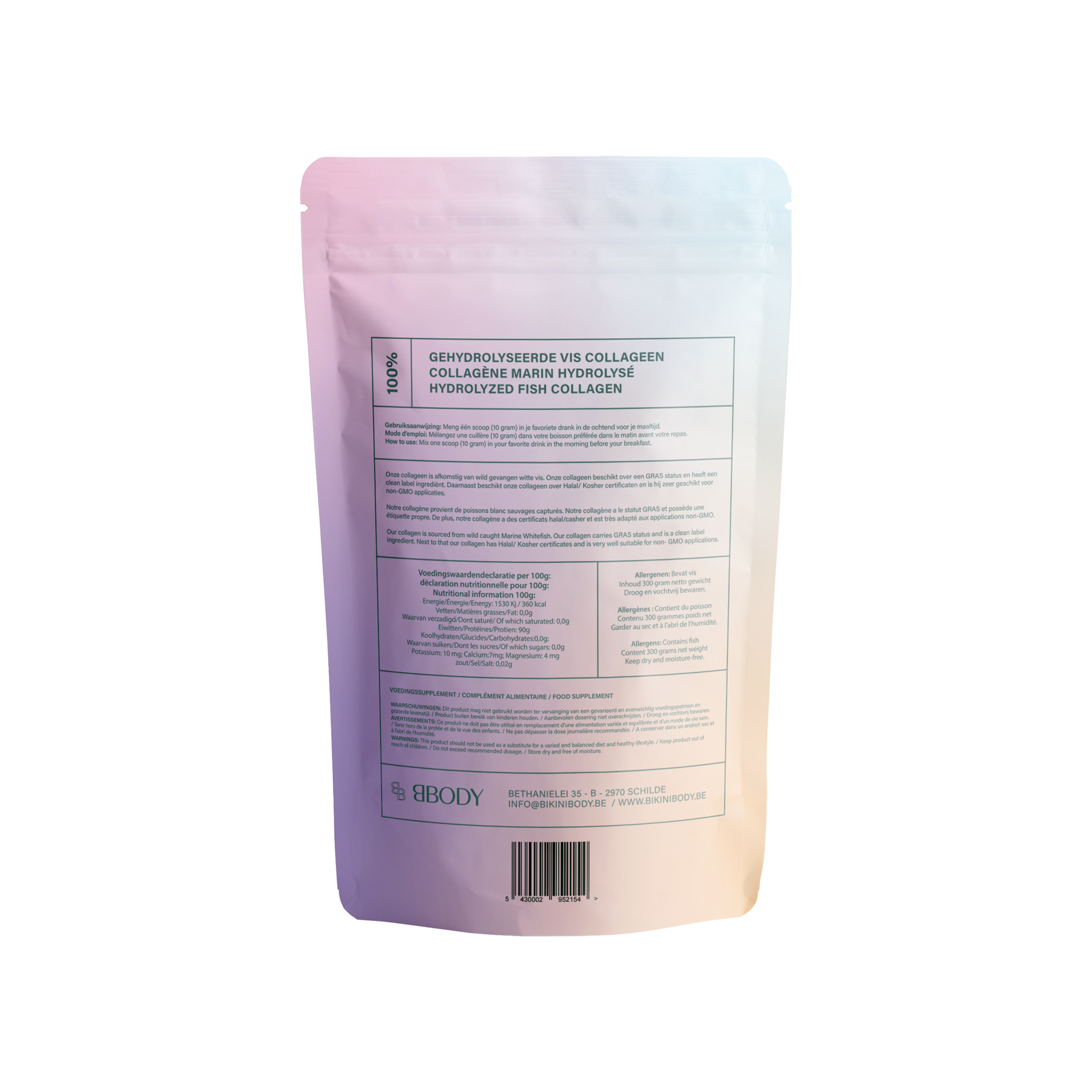 BBODY - Wholesale Oral Supplement/Vitamin - 100% Tripeptide Hydrolysed Collagen2