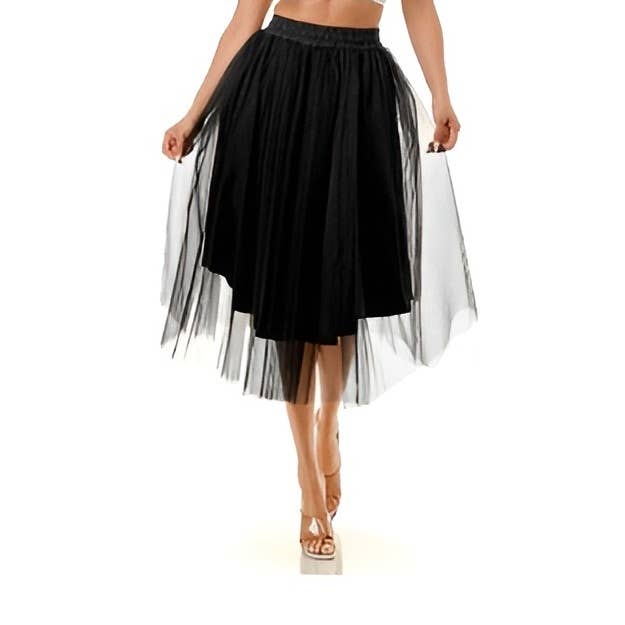 Black Pearl Clothing - Venta al por mayor Camisa - Mujer - FALDA DE TUL CON VUELO TALLA GRANDE5