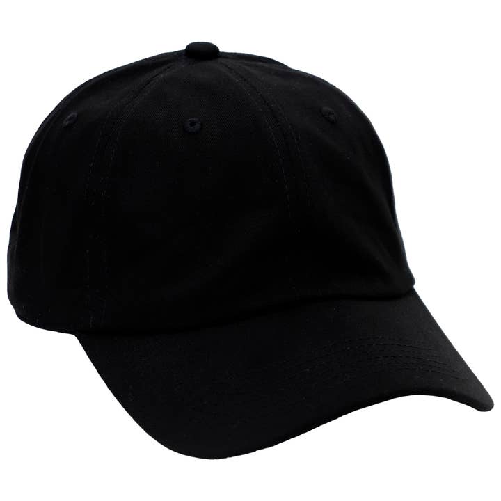 Cap Zone - Wholesale Baseball Cap - Unisex - Solid Six Panel Unstructured Cotton Baseball Cap