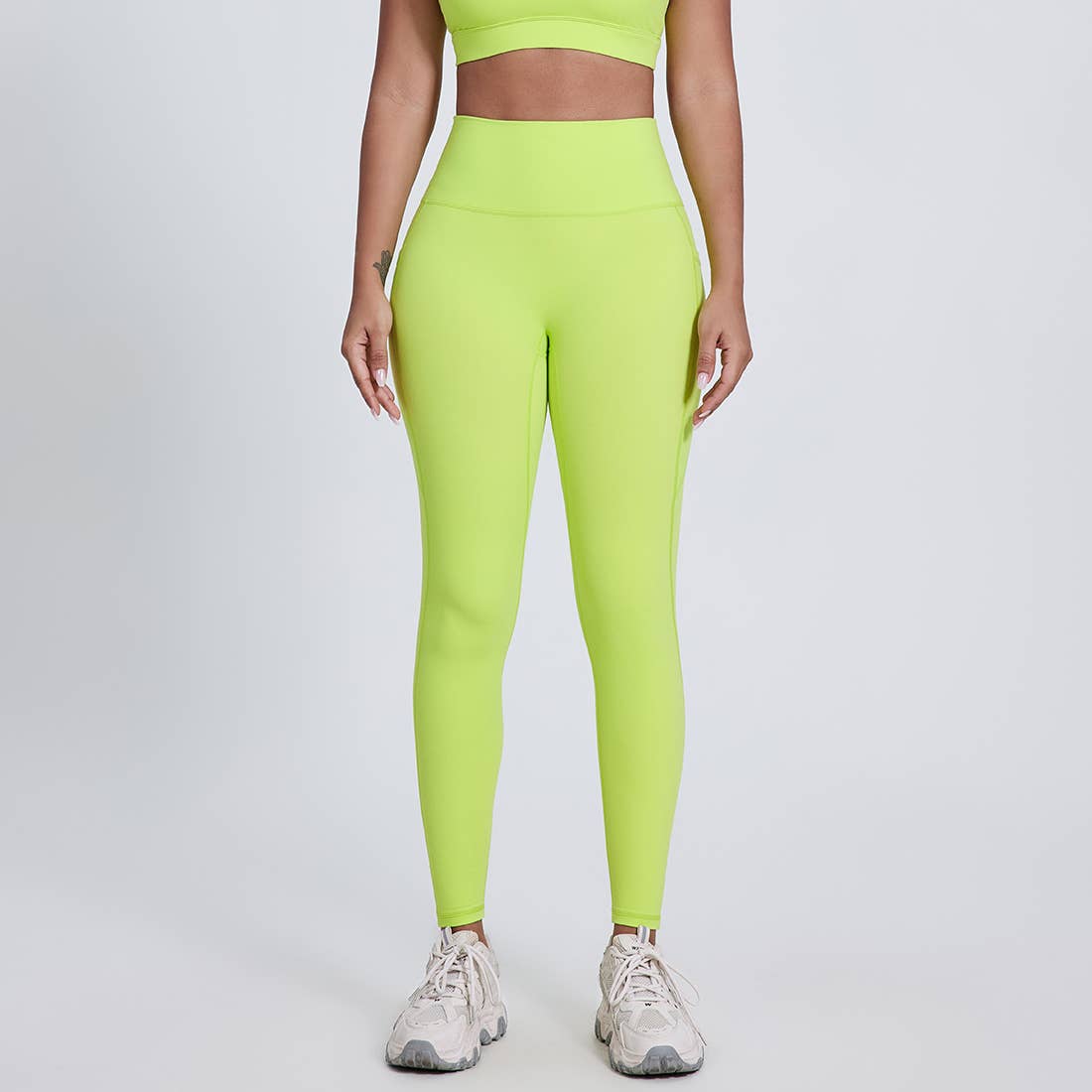 Sodalemon – Leggings de desporto/casuais - Mulher por atacado – Calças de Ioga com Bolsos Laterais para Mulheres, Leggings Desportivas sem Costura Frontal17