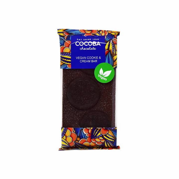 Cocoba - Wholesale Chocolate Bar - Vegan Cookies & Cream Milk Chocolate Bar