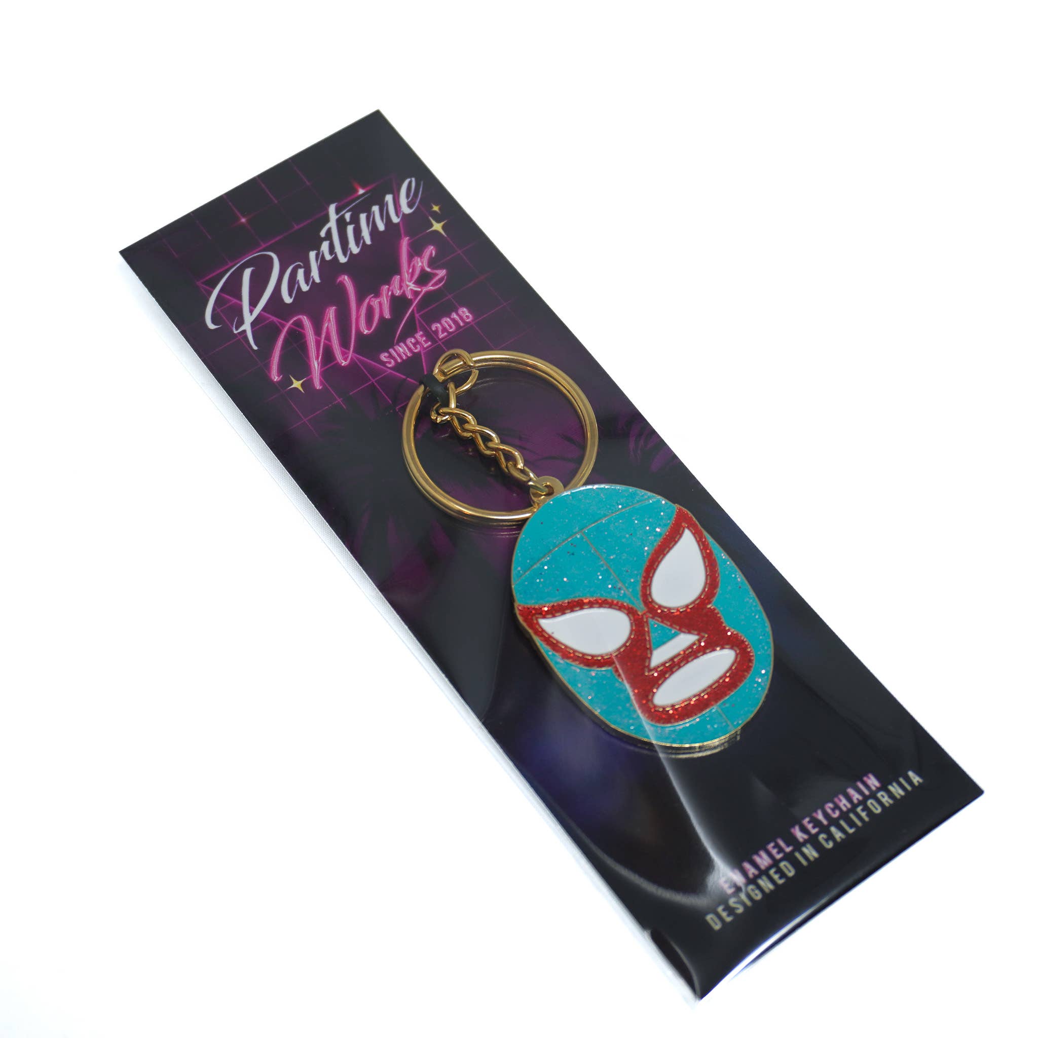 PARTIMEWORKS - Wholesale Keychain - Unisex - Nacho Libre Mask Keychain3