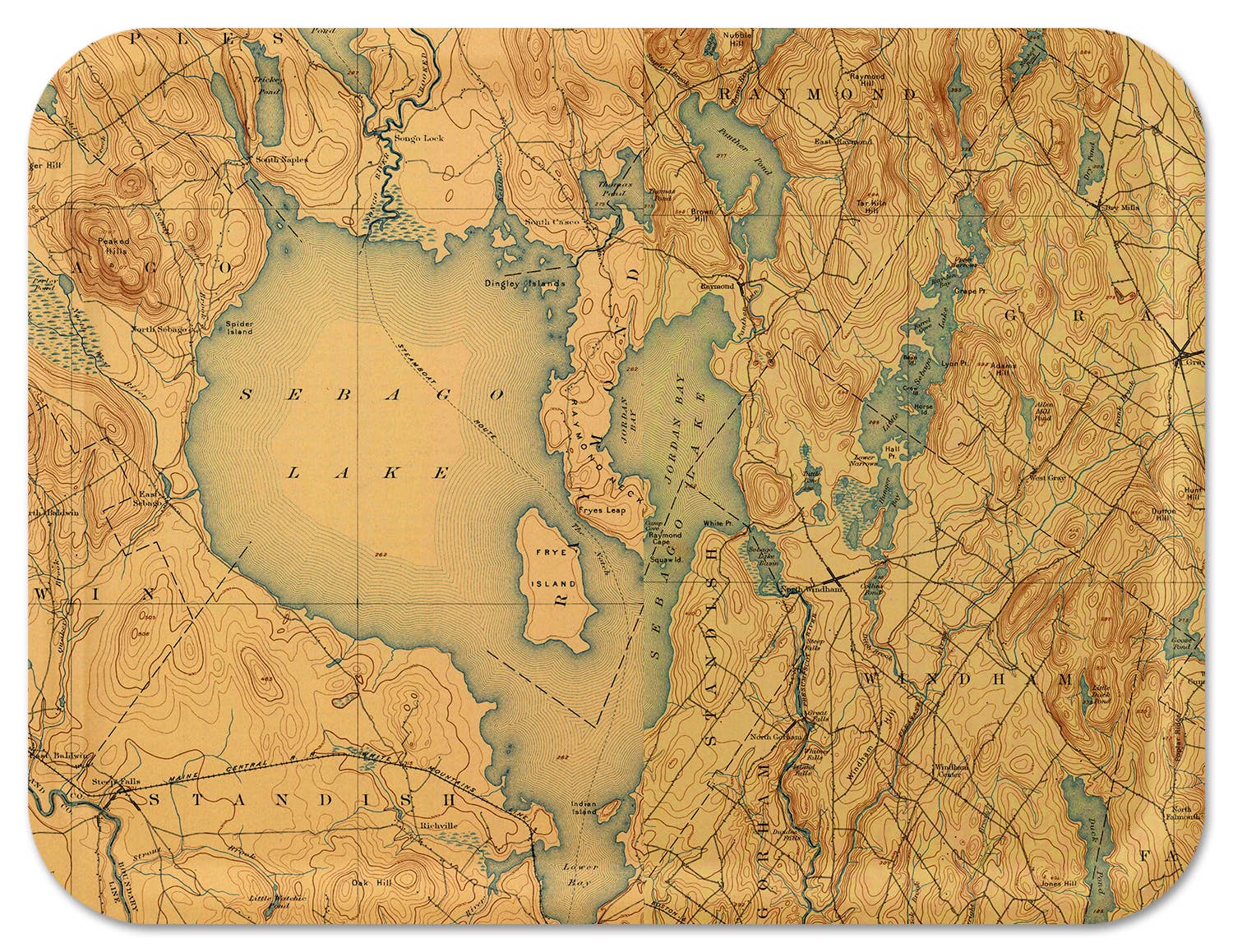 Trays4Us - Wholesale Serving Tray - Custom Serving Tray - Topographic Map - Any US Location9