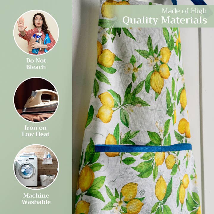 Maison d'Hermine - Design in Every Thread - Wholesale Apron - Apron 100% Cotton - Spring/Summer - Cedrat2