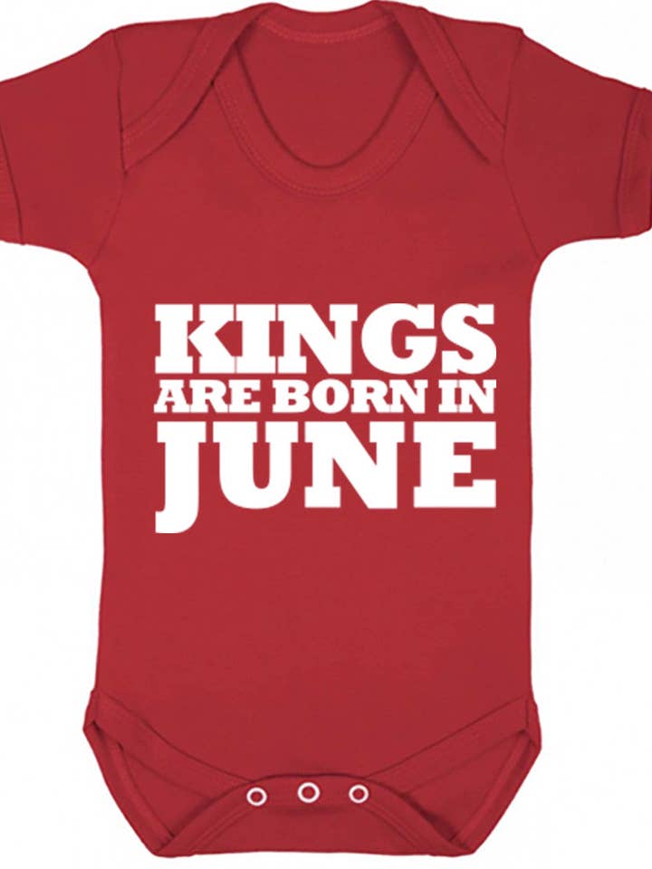 Gilet da bambino Kings Are Born In June K1689 per la vendita all'ingrosso da parte di Illustrated Identity