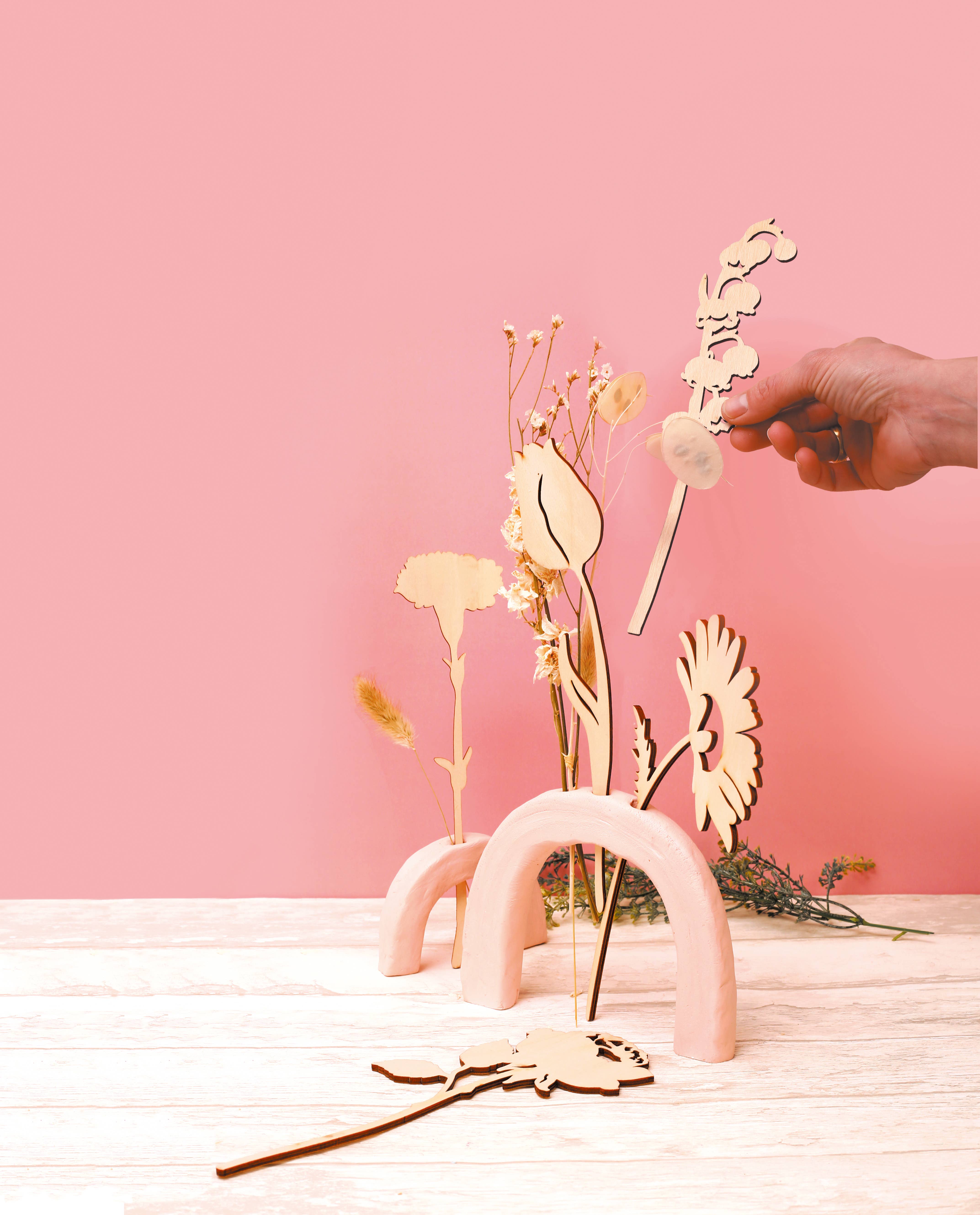 Graine Créative - Wholesale DIY Craft Kit - PLYWOOD WOOD FLOWERS4