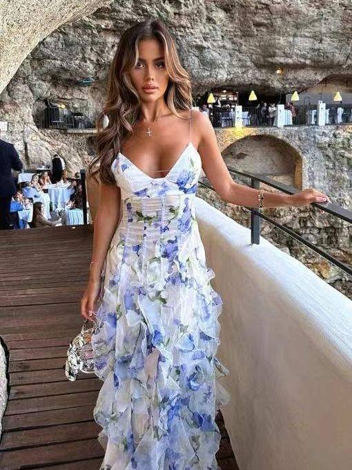 chiffon fairy long elegant evening dress dress for wholesale by Fashion Combination