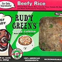 Nourriture congelée pour chiens de qualité humaine Beefy Rice pour la vente par Rudy Green Inc