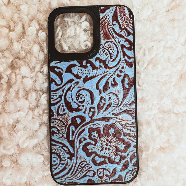 Myra Tooled Læder Telefontaske til iPhone 14 Pro Max for engroshandel hos The Sterling Gypsy