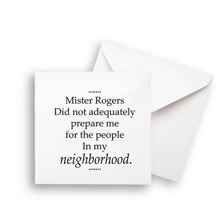 French Graffiti - Wholesale Tea Towel - Mister Rogers5