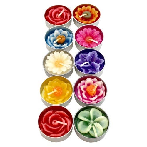 Scented Flower Tea Light Candles - WBS006 for wholesale by World Buyers