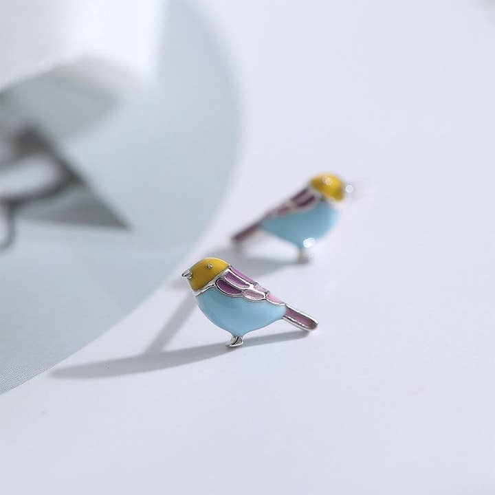 Ashlen - Wholesale Stud/Post Earrings - TINY BIRD EARRINGS (PAIR)