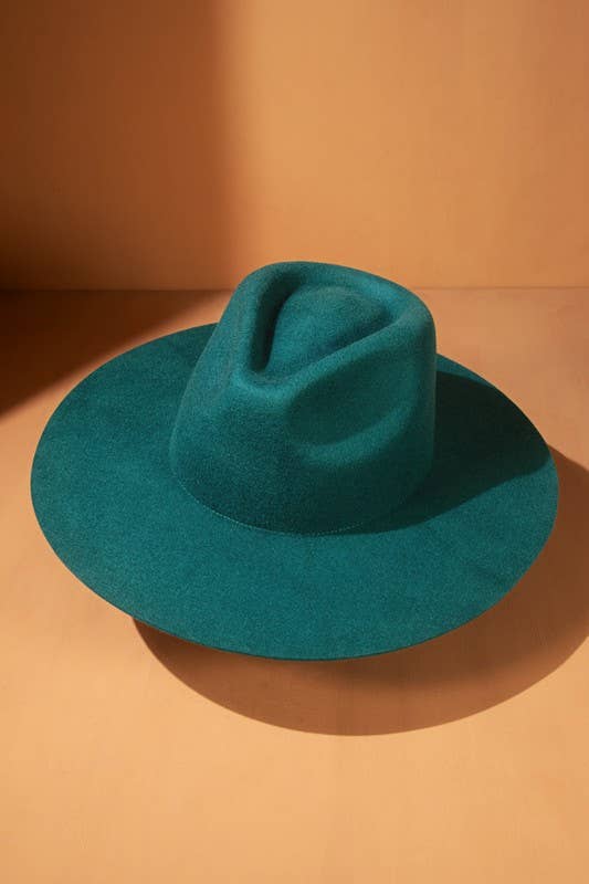 Urbanista – Großhandel Fedora-Hut – Damen – 100 % australischer Woll-Panama-Hut mit Tropfen-Krone und steifer Krempe – Ruggine31