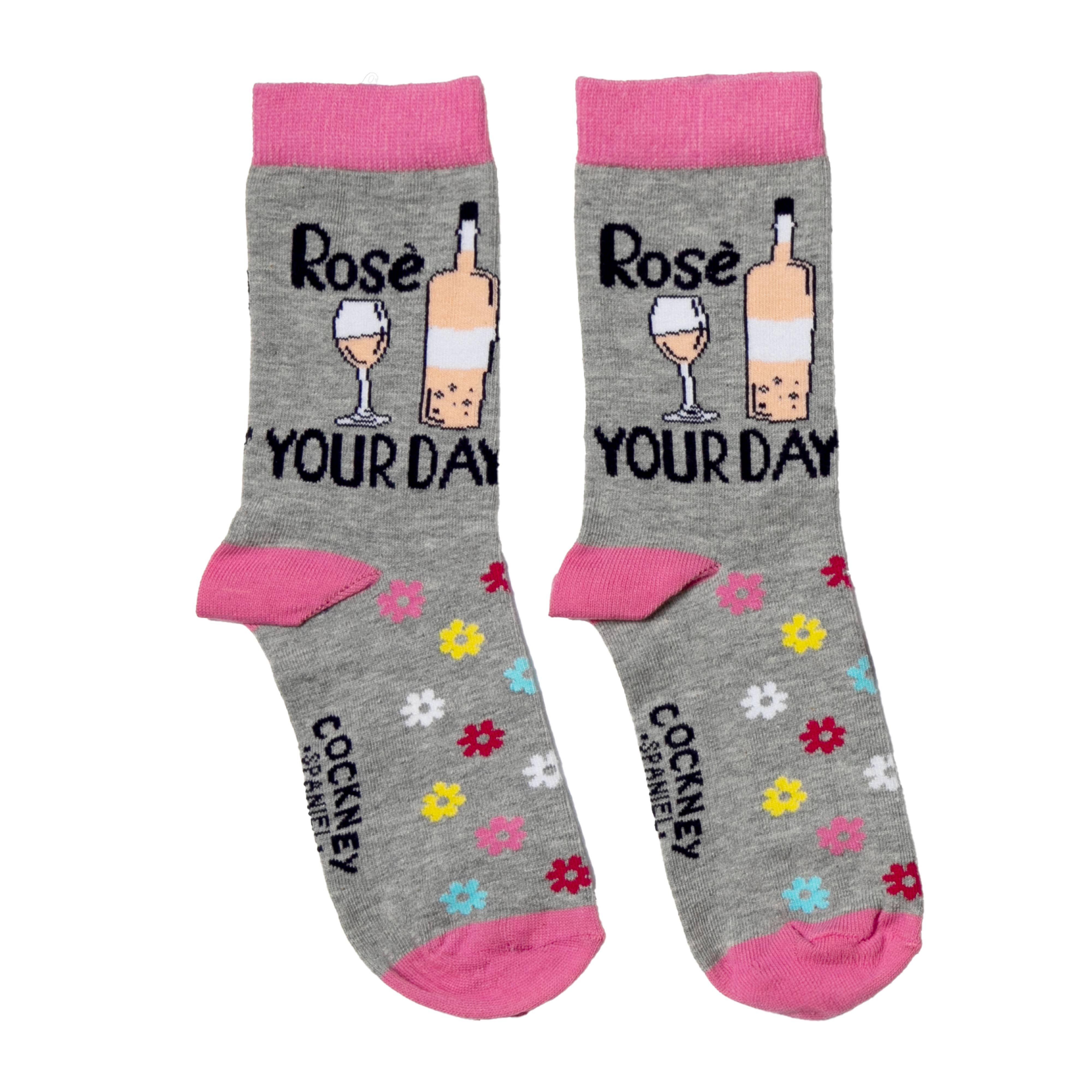 Sock Academy – Großhandel Socken – Damen – Wine Socks – 3 Paar passende Socken | Cockney Spaniel3