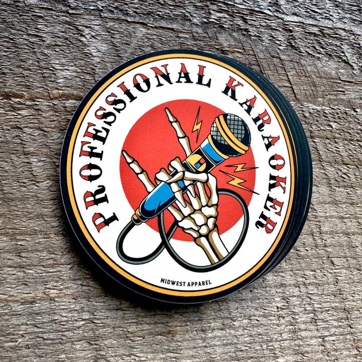 Midwest Apparel - Wholesale Sticker - Professional Karaoker Sticker1