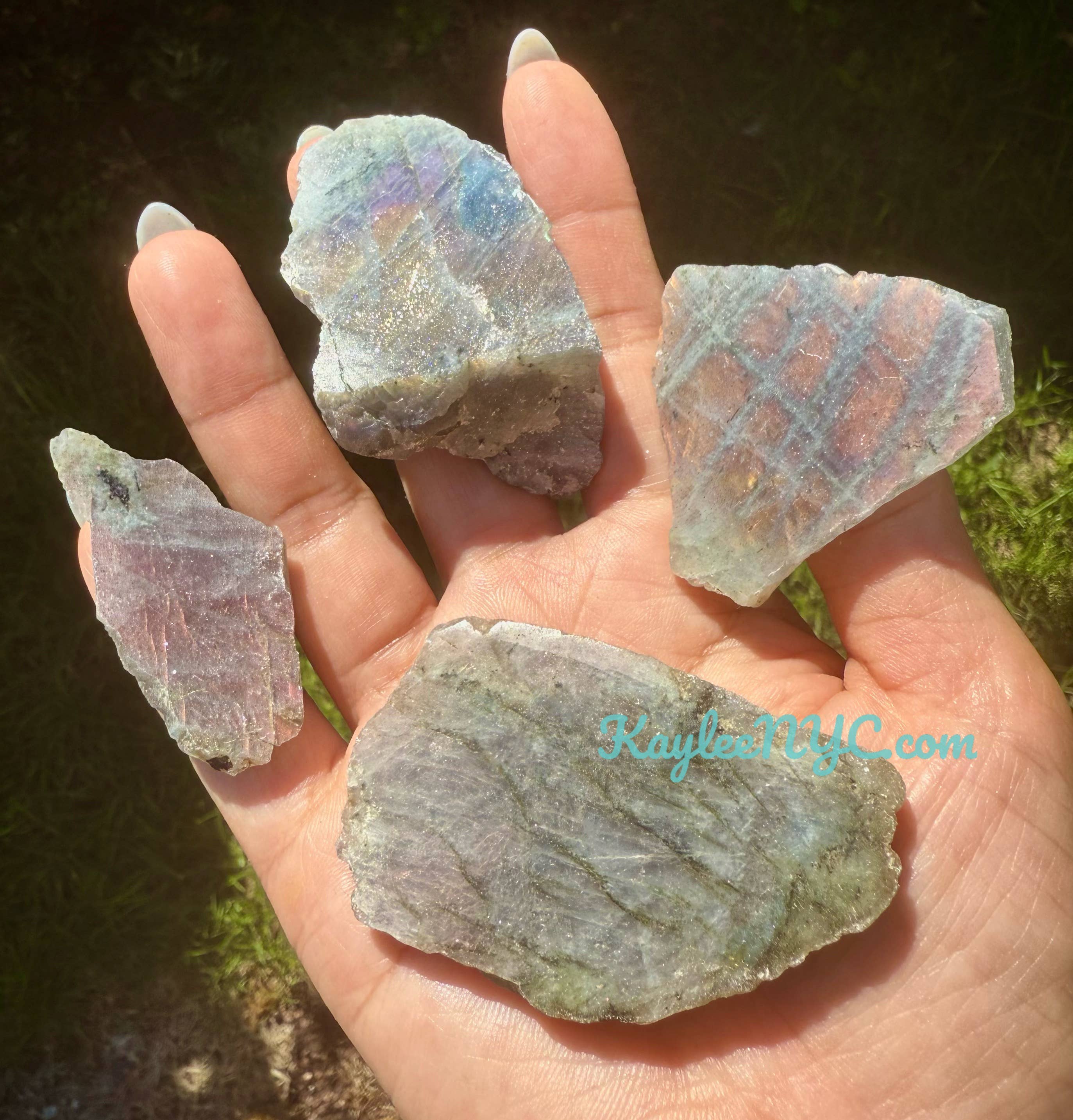 KayleeNYC - Wholesale Spiritual Stone/Crystal - Wholesale Lot 2 Lbs Natural Sunset Labradorite Slab Crystal3