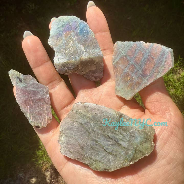 KayleeNYC - Wholesale Spiritual Stone/Crystal - Wholesale Lot 2 Lbs Natural Sunset Labradorite Slab Crystal3