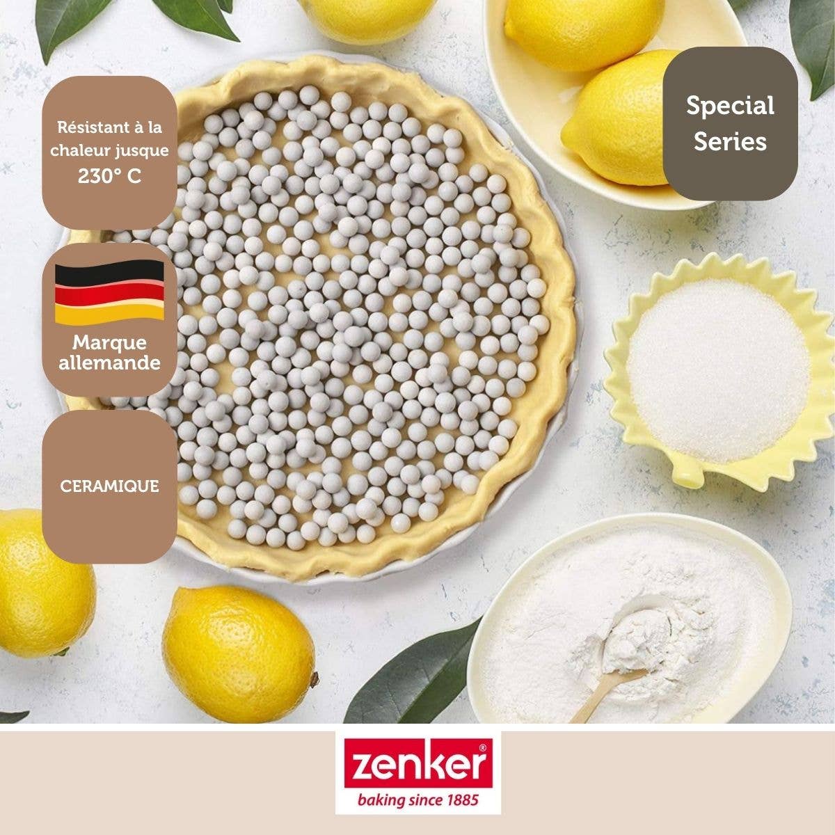 Zenker - Wholesale Baking Dish - Cooking balls for shortcrust pastry2