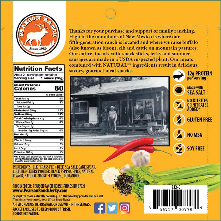 Pearson Ranch Elk & Bison Jerky - Wholesale Jerky - Elk Jerky2