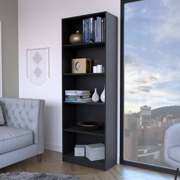 TuHome Concept - Wholesale Bookcase - Tall Bookcase 4R Home with 5 shelves Home5
