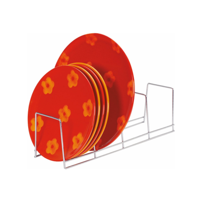 Chrome 4-Section Plate Rack for wholesale on Faire0