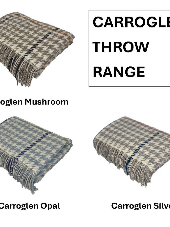 Carroglen Range - Merino Lambswool Throws - Made in Scotland for wholesale by Bronte Moon
