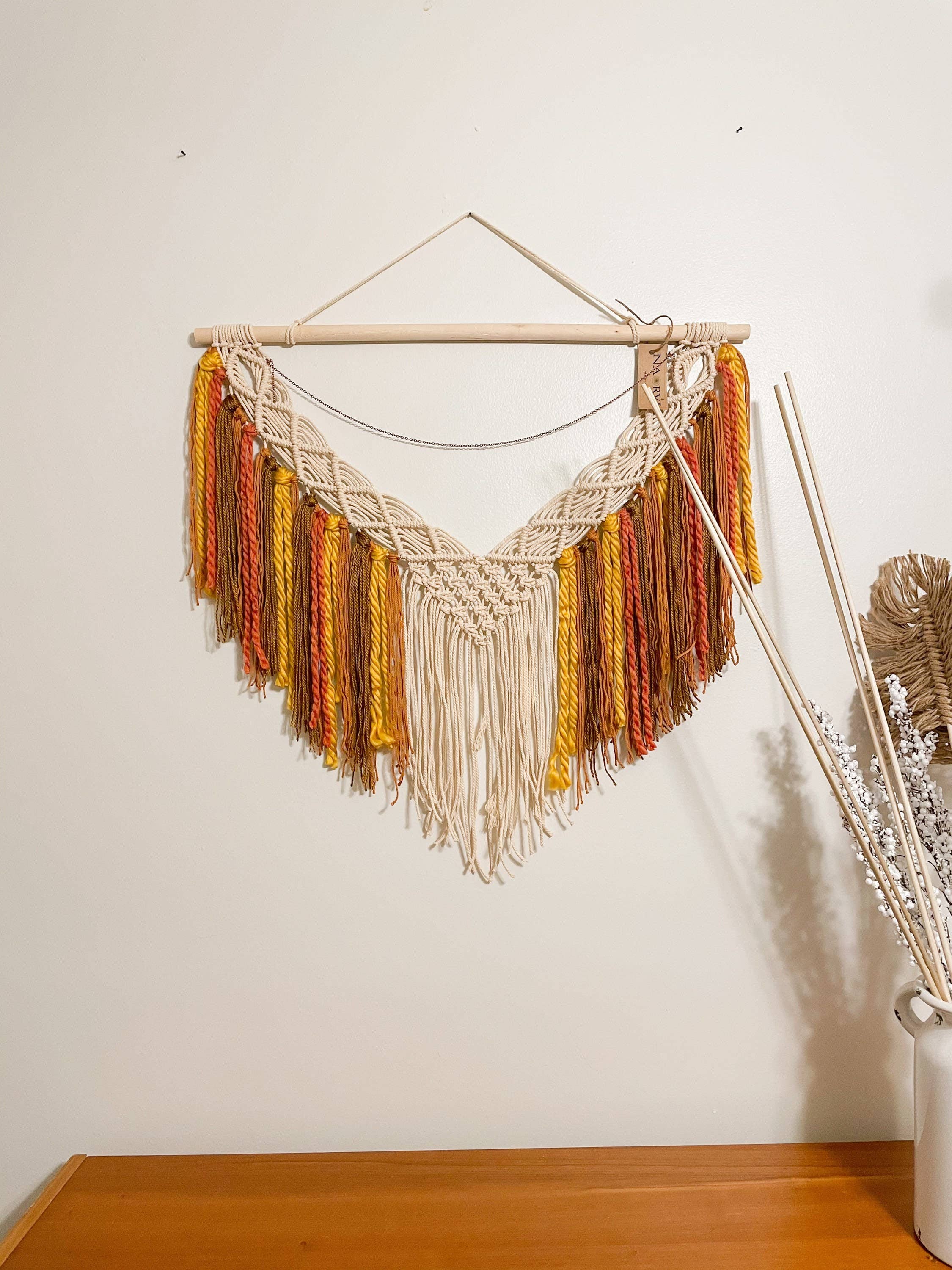 Naorvi Macrame – wholesale Tapis/Textil – Lyxig bohemisk stor färgglad makramévavd6