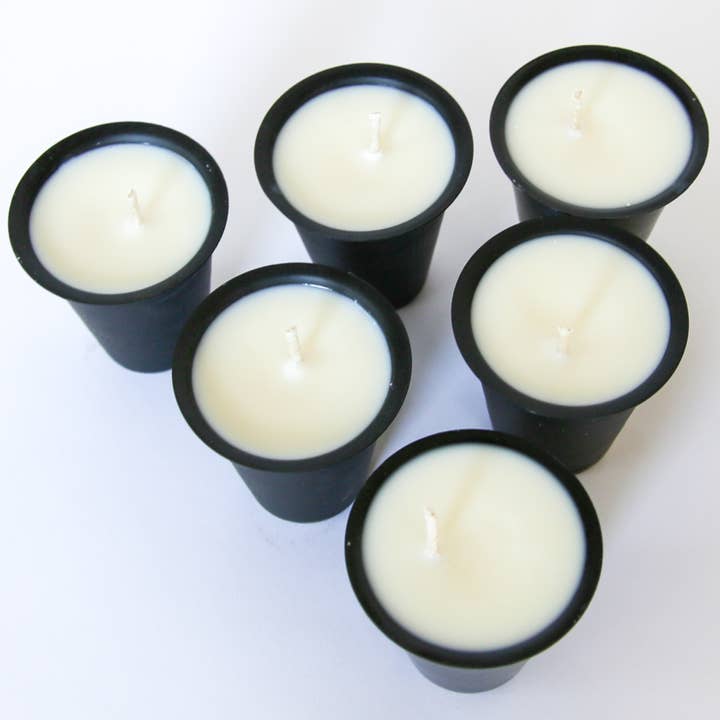 Forever Green Art - Wholesale Jar/Filled Candle - Sugar Mold 3″ Candle Cup (Black and Gold)