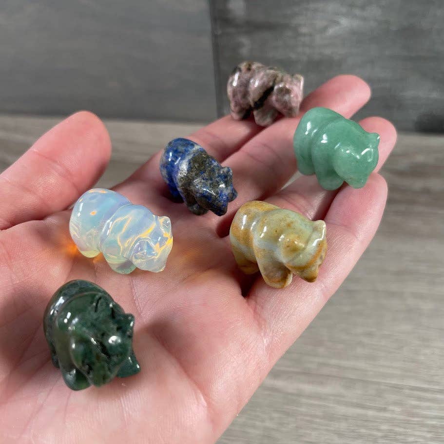 Keystone Crystals - Wholesale Decorative Figurine - Bear Figurine Small Carved Gemstone – Crystal Animal Totem0