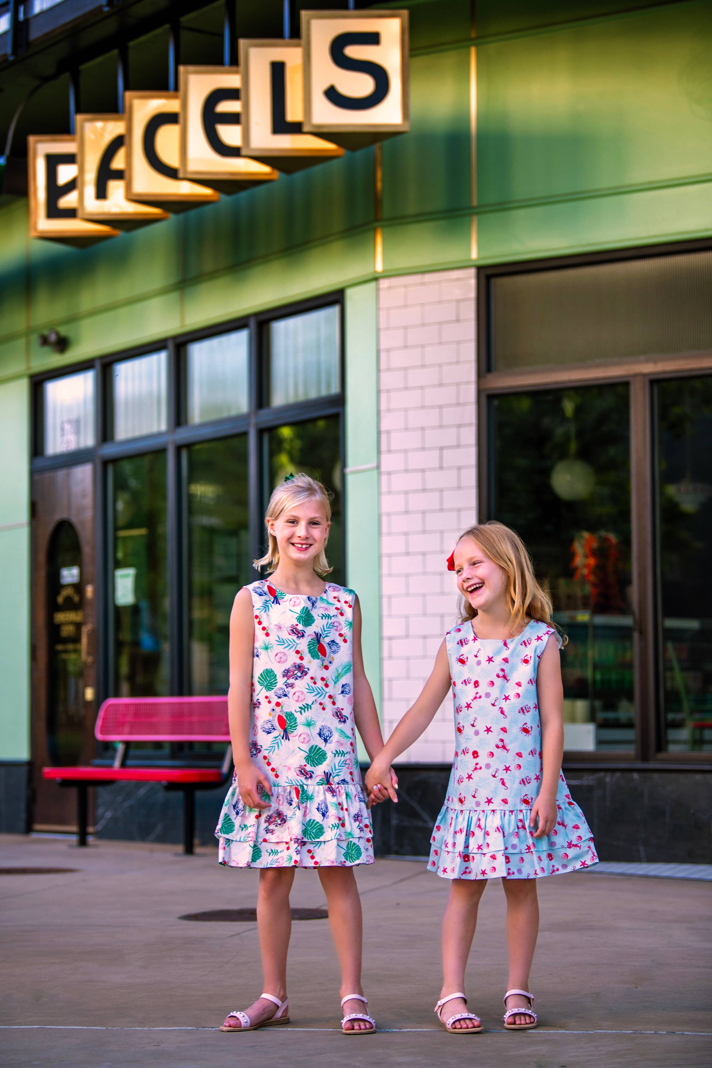 Minna - Wholesale Dress - Kids -  Drop waist Dress - Tropical Paradise 16