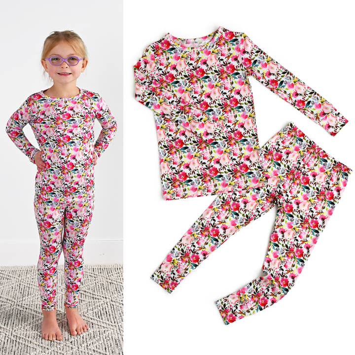 Conjunto de bambu Eloise 2 peças sem botões por atacado de Gigi and Max