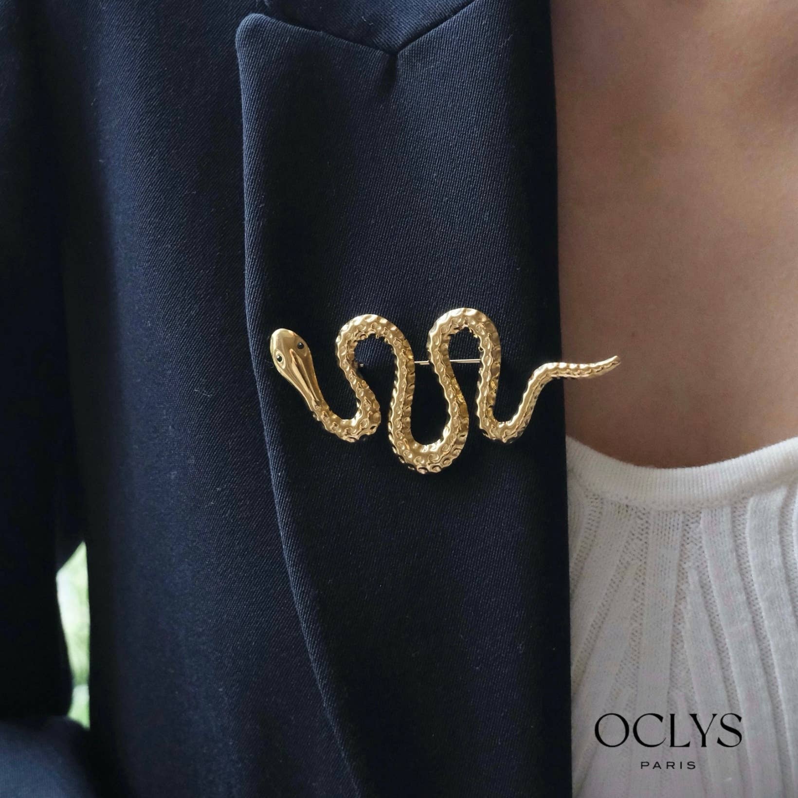 Oclys - Venta al por mayor Broches - Broche de serpiente de acero inoxidable Dibi2