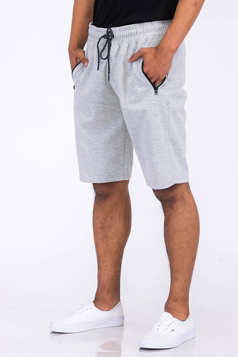 WEIV - Vente Short – homme - SP111 Short de survêtement en coton chiné pour homme14