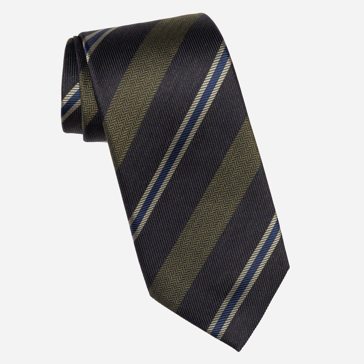 Elizabetta Made in Italy USA – wholesale Necktie – Men’s – Flaminia - Silk Jacquard Tie - Navy and Olive2