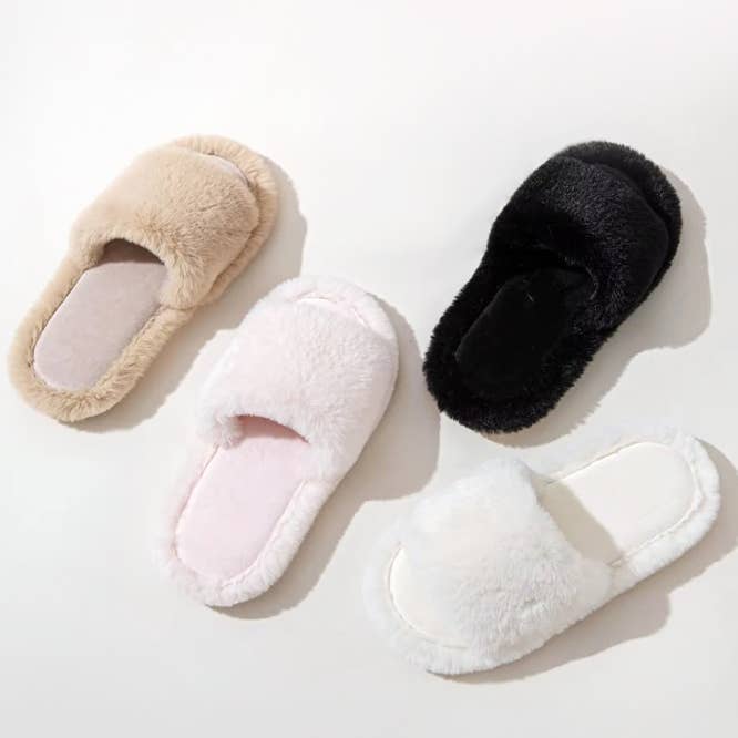 Open Toe Plain Fuzzy Winter Sleepers and other Purchase Wholesale plain slippers. Free Returns & Net 60 Terms on Faire trending on Faire.